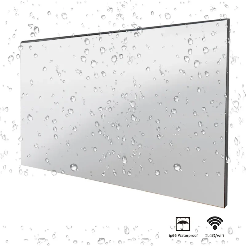 Souria 22 inches Smart Magic Mirror Waterproof TV for Bathroom Hotel DTV Tuner WiFi Bluetooth Built-in Apps Store ATSC DVB-T T2
