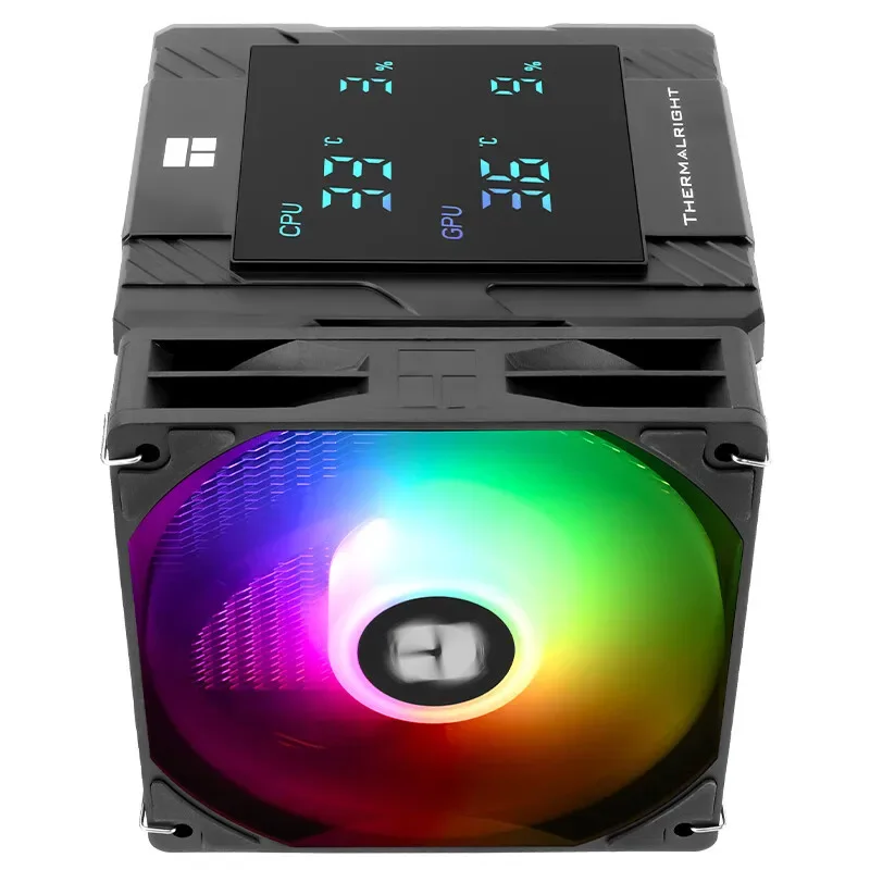 Thermalright PA 120 Digital Chassis Air Cooling Radiator，6 heat pipe/CPU/CPU simultaneous monitoring/Supports LGA1851/1700/AM5