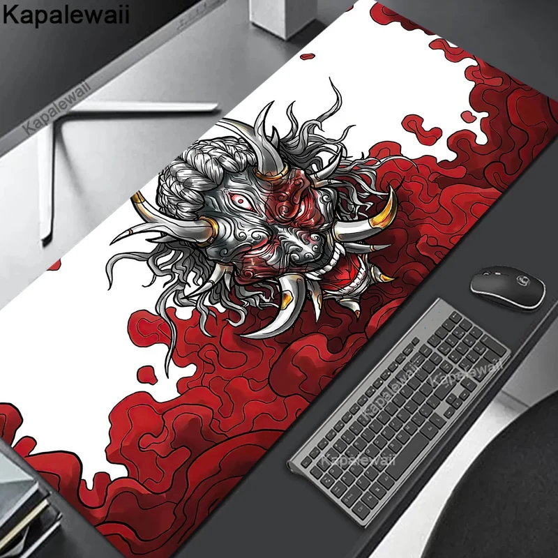 Oni Mouse Pad Gaming Mousemat Large Desk Mat Pc Gamer Accessoires Mousepad Speed Keyboard Pads XXL 900x400 Keyboard Mousepad