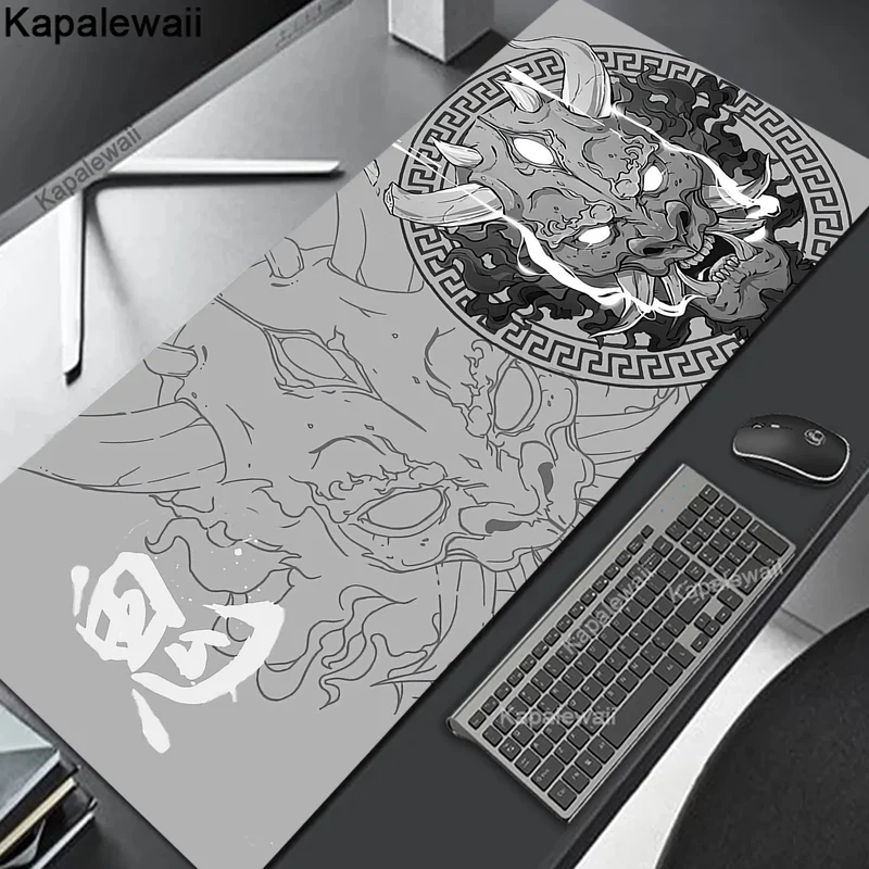 Oni Mouse Pad Gaming Mousemat Large Desk Mat Pc Gamer Accessoires Mousepad Speed Keyboard Pads XXL 900x400 Keyboard Mousepad