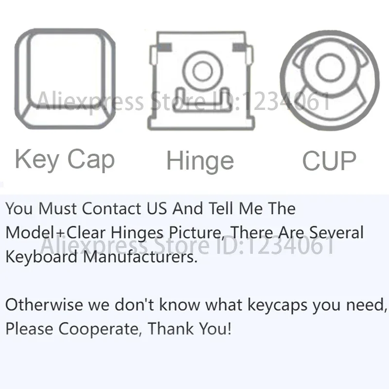 Original Replacement Keycap Key Cap Scissor Clip Hinge Air cushion Rubber pad Button For Notebook Laptop Keyboard Accessories