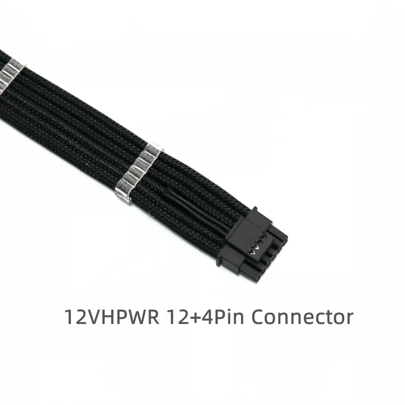 Custom 12VHPWR 12+4Pin to 2pcs PCI-E 8Pin GPU Graphics Video Card 16AWG PCIE 5.0 Cable RTX3090Ti Power Supply Extension Cable