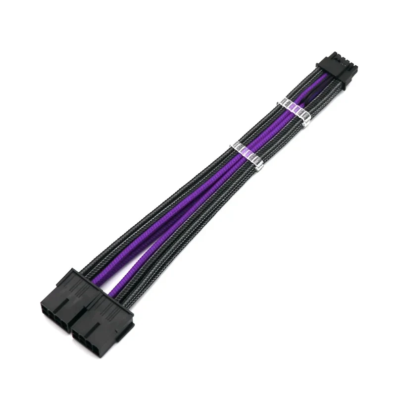 Custom 12VHPWR 12+4Pin to 2pcs PCI-E 8Pin GPU Graphics Video Card 16AWG PCIE 5.0 Cable RTX3090Ti Power Supply Extension Cable