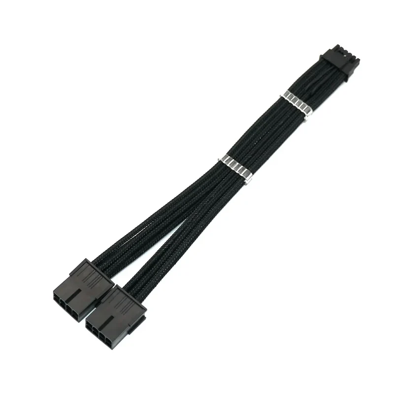 Custom 12VHPWR 12+4Pin to 2pcs PCI-E 8Pin GPU Graphics Video Card 16AWG PCIE 5.0 Cable RTX3090Ti Power Supply Extension Cable