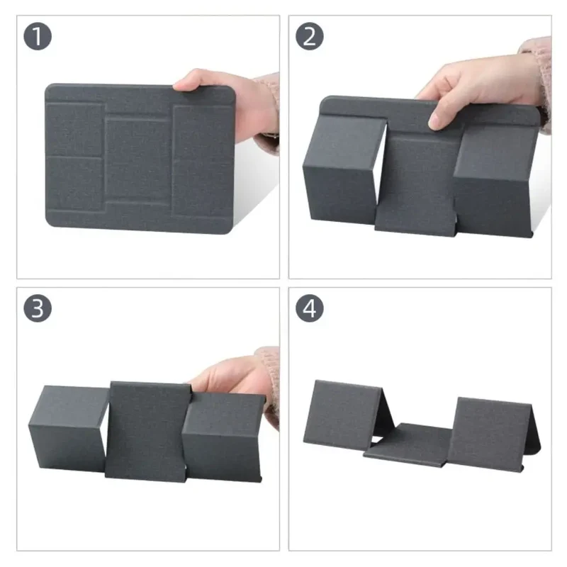 Foldable Tablet PU Stand for 12.5 13 14 15 16inch Laptop Holder Computer Tablets Bracket Adjustment Mount Office Accessories