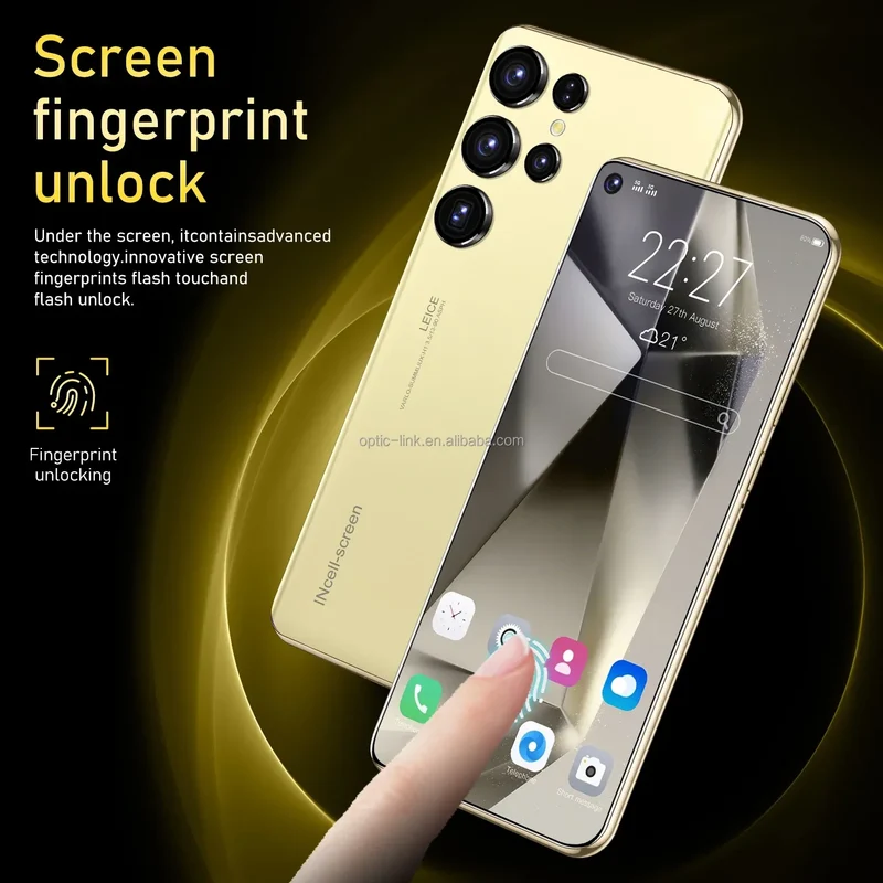 Hot Selling 5G Smartphone S24 S25 Ultra Telephone 7.3 Inch Android Phones Unlocked 16G+1TB Cellphone Mobile Phones 4G 5G