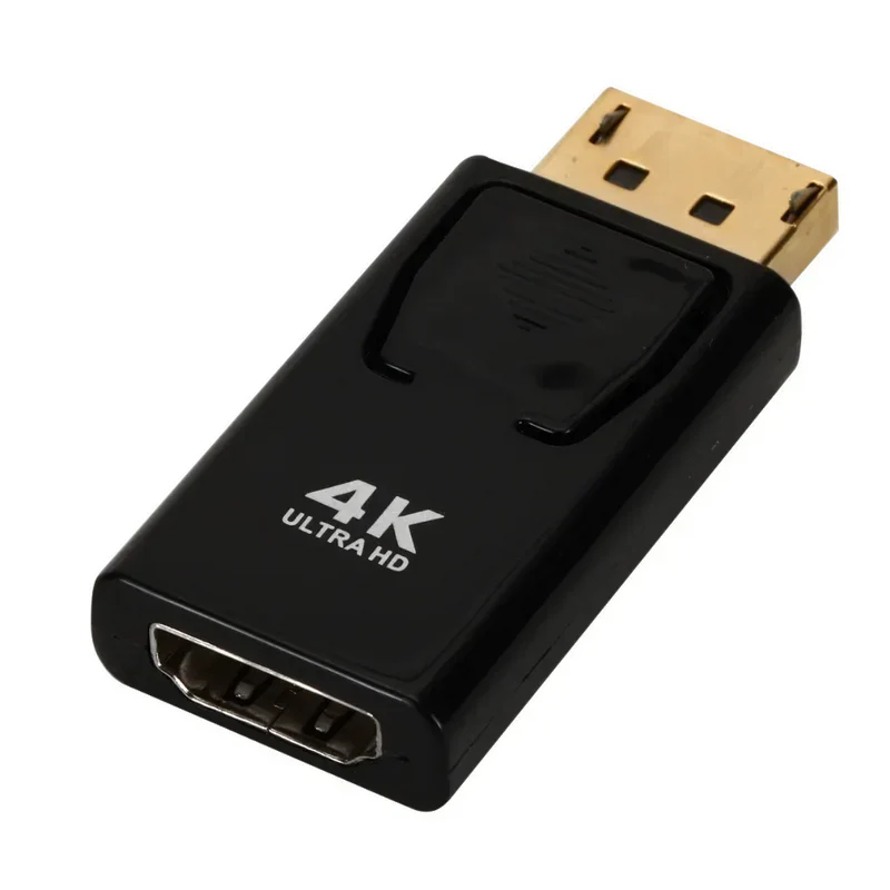 HD 4K DisplayPort To HDMI-compatible Adapter Converter DP Male To Female HDMI-compatible HDTV Adapter Video Audio PC Laptop