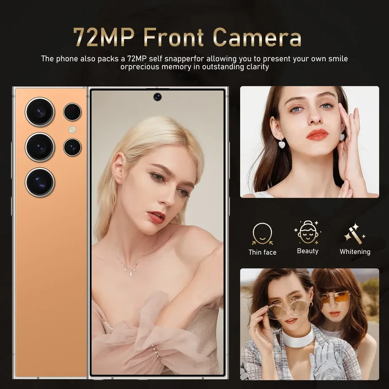 Wholesales S24 Ultra 7.4inch 512GB Telephone Unlock 4G Smartphone Android 14.0 Cell Phone S23 S24 Mobile Phones
