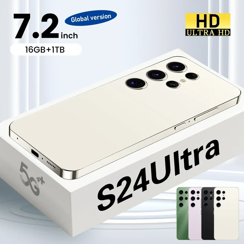 Wholesales S24 Ultra 7.4inch 512GB Telephone Unlock 4G Smartphone Android 14.0 Cell Phone S23 S24 Mobile Phones