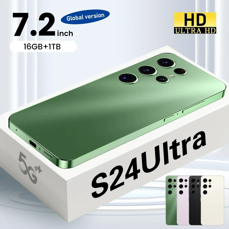 Wholesales S24 Ultra 7.4inch 512GB Telephone Unlock 4G Smartphone Android 14.0 Cell Phone S23 S24 Mobile Phones