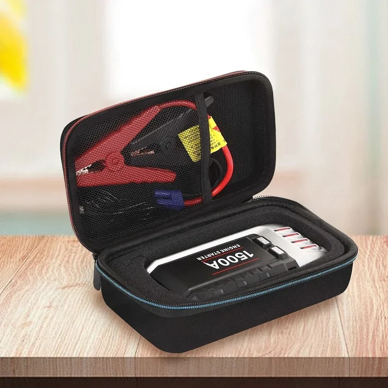 Portable EVA suitcase, travel case, car jump start power supply, car battery charger, storage bag