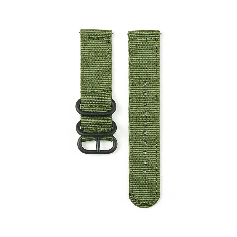 Nylon Watch Band Waterproof Ballistic Nylon One- Military Watch Straps for Men & Women Choice of Color & Width 18mm, 20mm, 22mm