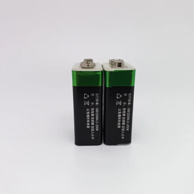 1180MAH 9v usb rechargeable battery lithium 6f22 9V li-ion batteries for multimeter Smoke alarm metal detector etc batteries