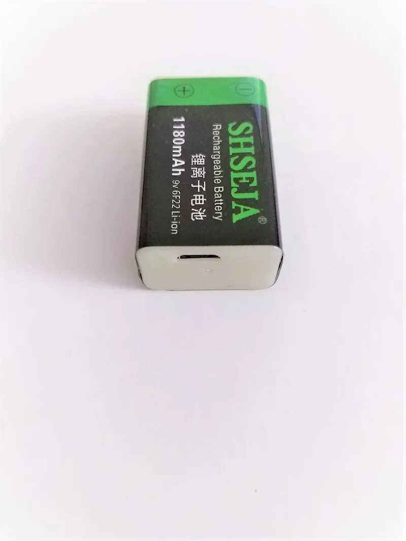 1180MAH 9v usb rechargeable battery lithium 6f22 9V li-ion batteries for multimeter Smoke alarm metal detector etc batteries