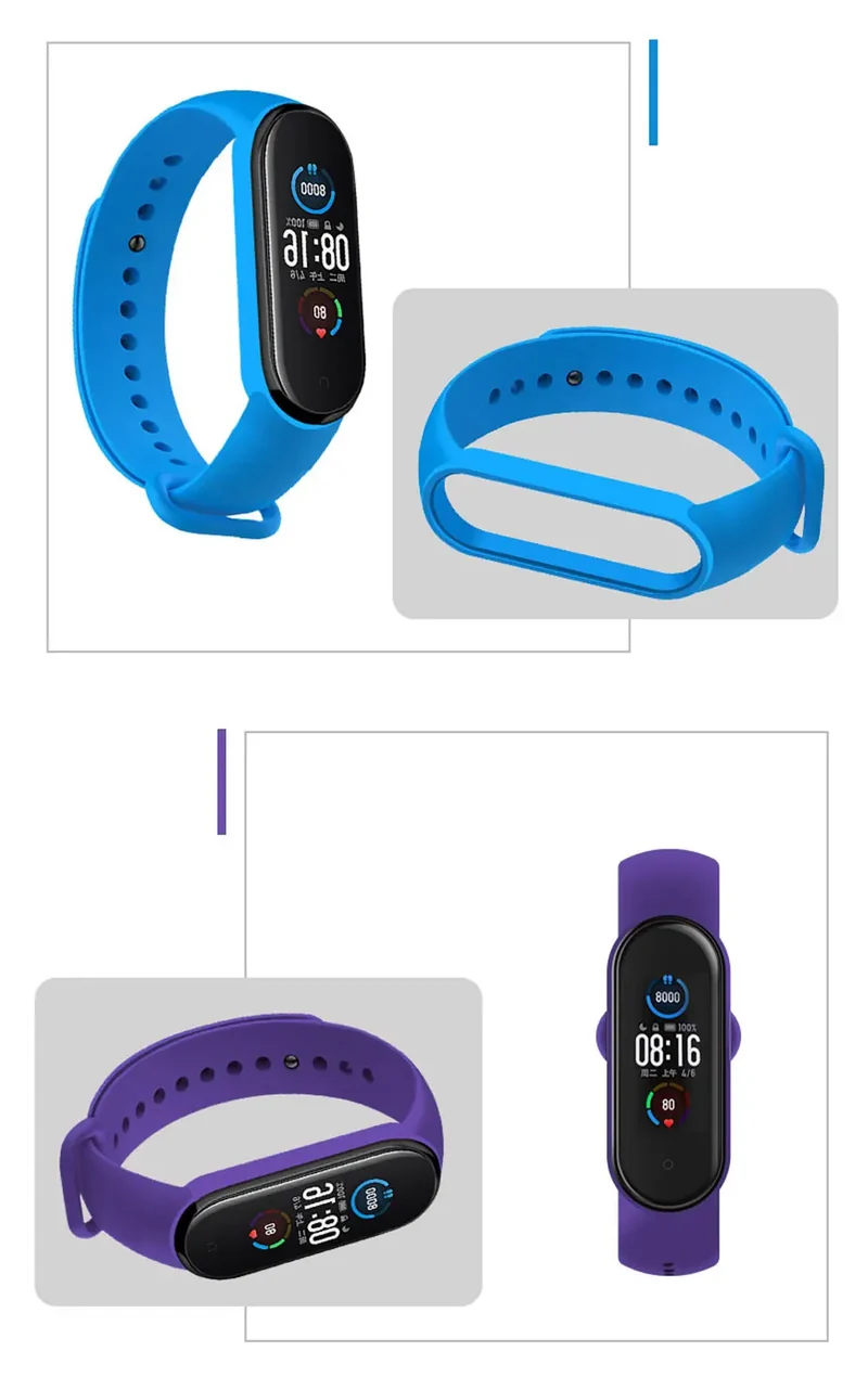 NEW 2022 Watch Strap for Xiaomi Mi Band 7 Wristband Silicone Bracelet Wrist Straps MiBand band7 Smartwatch Accessories