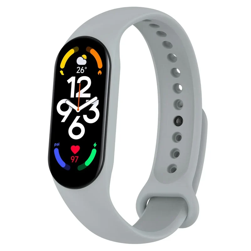 NEW 2022 Watch Strap for Xiaomi Mi Band 7 Wristband Silicone Bracelet Wrist Straps MiBand band7 Smartwatch Accessories