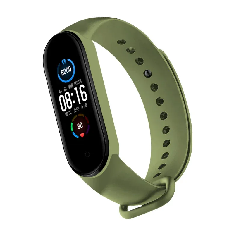 NEW 2022 Watch Strap for Xiaomi Mi Band 7 Wristband Silicone Bracelet Wrist Straps MiBand band7 Smartwatch Accessories