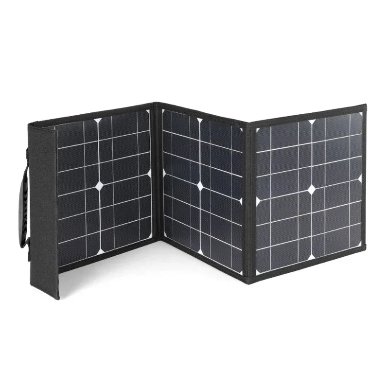 100W Foldable Solar Panel DC+USB Fast Charging 18V Portable Folding Bag Power Bank for Mobile Phone Camping Outdoor Emergency