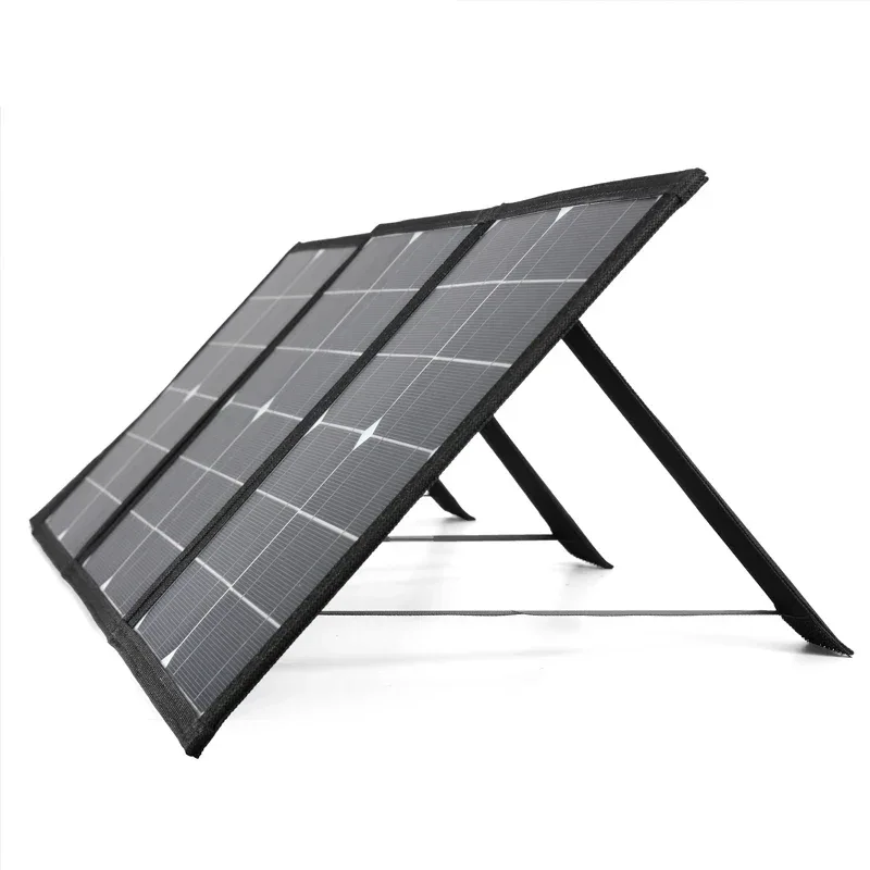 100W Foldable Solar Panel DC+USB Fast Charging 18V Portable Folding Bag Power Bank for Mobile Phone Camping Outdoor Emergency