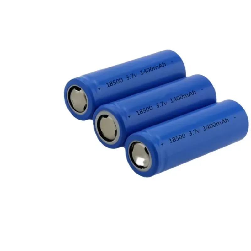 3.7V 18500 rechargeable lithium battery 1400mAh rechargeable battery flashlight strong lighting power tool battery