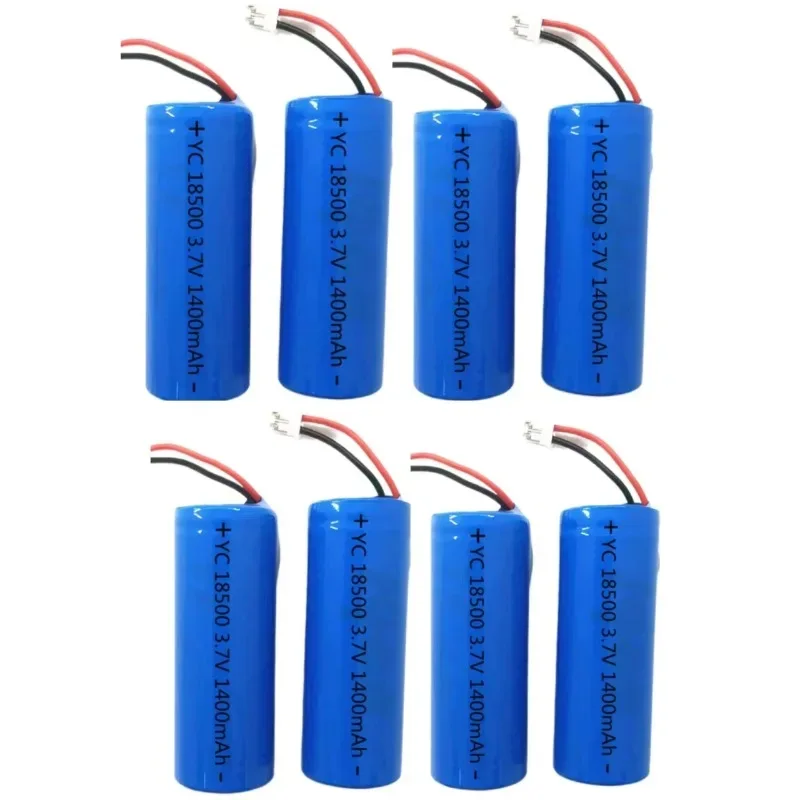 3.7V 18500 rechargeable lithium battery 1400mAh rechargeable battery flashlight strong lighting power tool battery