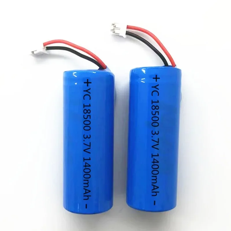 3.7V 18500 rechargeable lithium battery 1400mAh rechargeable battery flashlight strong lighting power tool battery