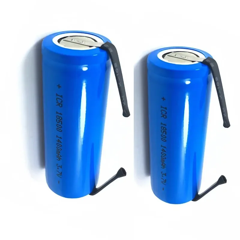 3.7V 18500 rechargeable lithium battery 1400mAh rechargeable battery flashlight strong lighting power tool battery