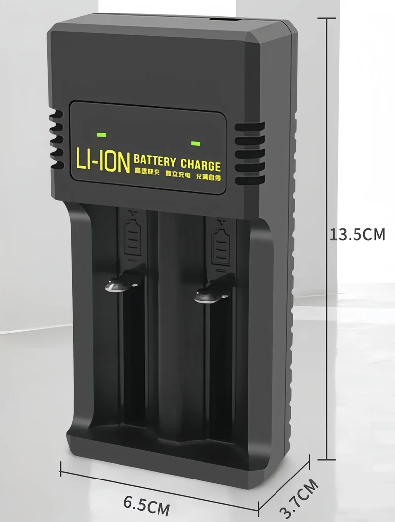 2pcs/lot 18650 rechargeable battery 12950mwh 3.7V lithium battery with 2 slot multi-function charger