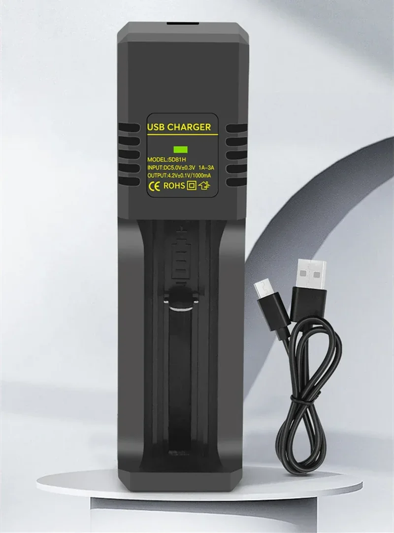 2pcs/lot 18650 rechargeable battery 12950mwh 3.7V lithium battery with 2 slot multi-function charger