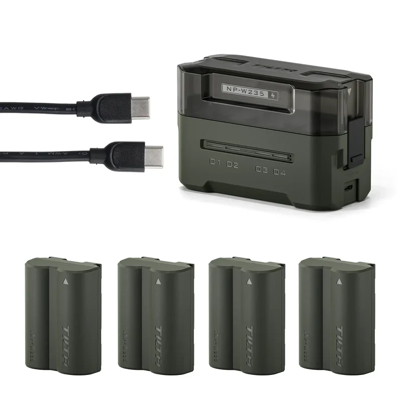 TILTA EN-EL15C Battery 2400mAh Portable Charging Station (4 Channel) for Nikon ZR Z8 Z7 Z6 Z63/62 Z5 ZF Z7II Z6II D850 D810 D710
