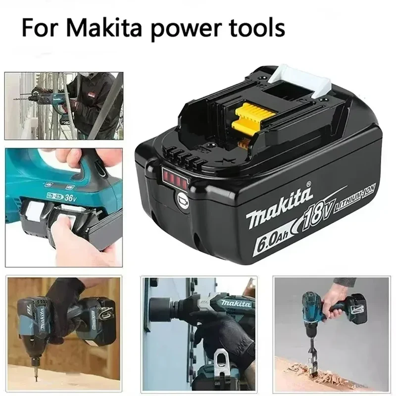 100% Genuine Makita Battery 18V 6Ah 9Ah Rechargeable Lithium Battery High Capacity for Makita Cordles Power Tool Battery