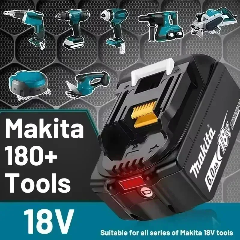 100% Genuine Makita Battery 18V 6Ah 9Ah Rechargeable Lithium Battery High Capacity for Makita Cordles Power Tool Battery