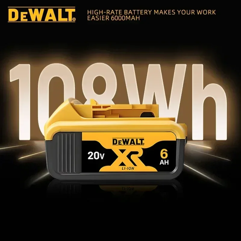 100%Original DEWALT battery 35 20V 5/6Ah rechargeable lithium-ion battery，DCB205 DCB201 DCB203 Power Tool battery. DEWALT