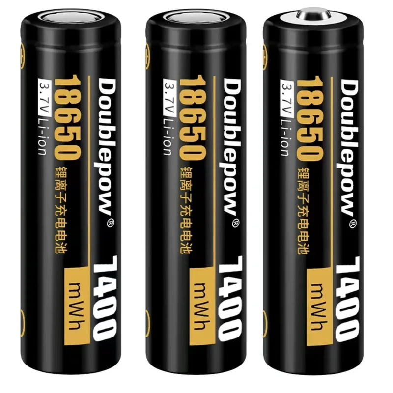 3pcs/lot 18650 lithium ion rechargeable battery 3.7v 7400mWh 18650 flashlight rechargeable battery