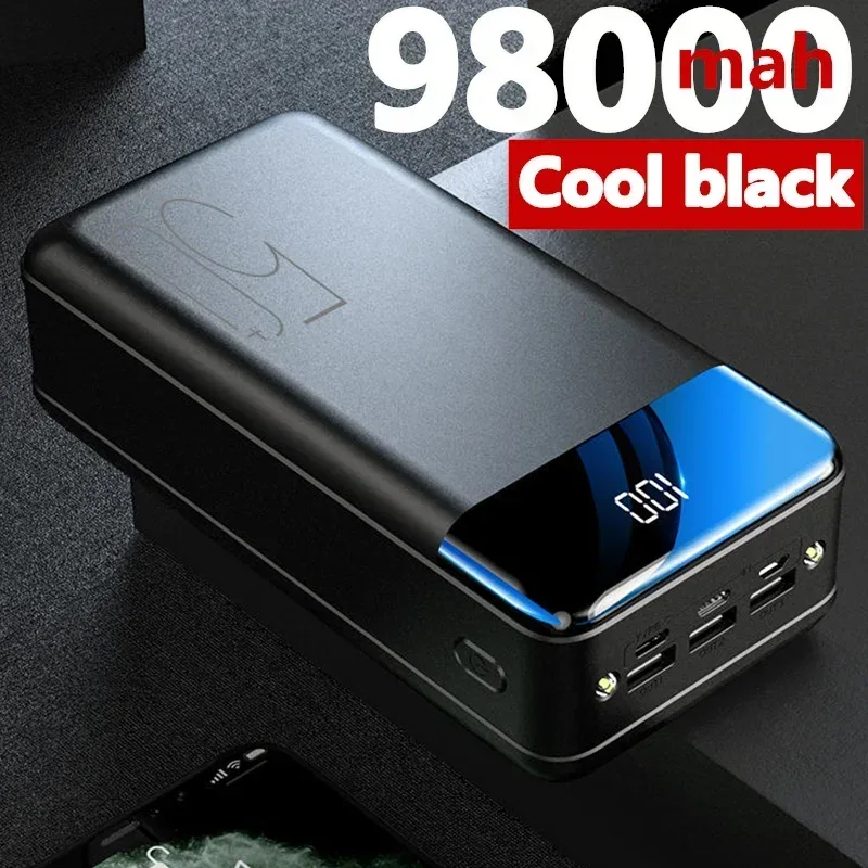 2023 NEW Genuine Fast Charging 100000mAh /98000mAh Power Bank Large Capacity Mobile Power Universal 5V 2.1A Fast Charging