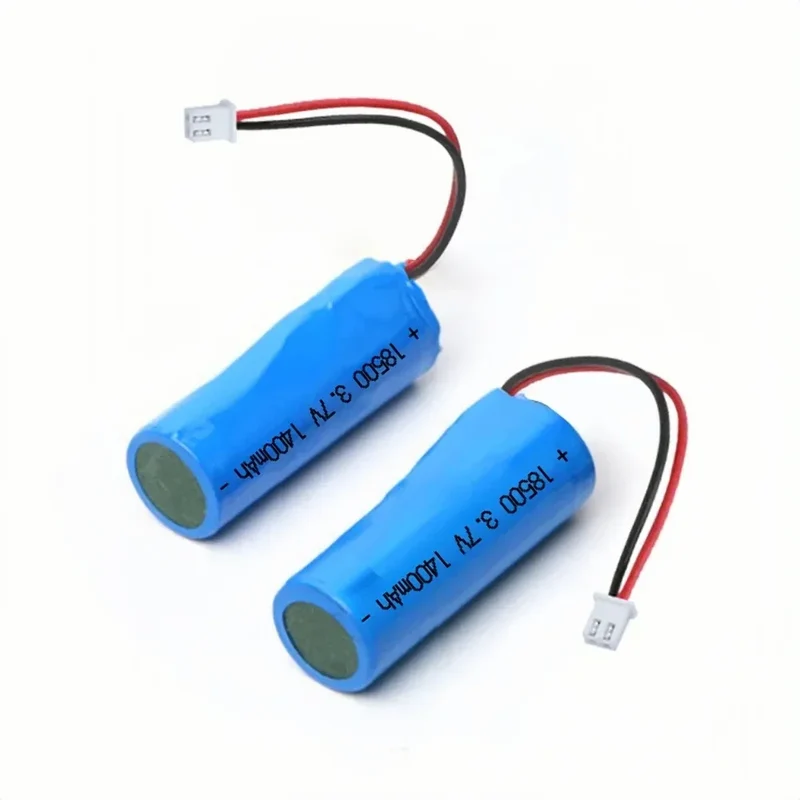18500 3.7V 1400mAh Rechargeable Lithium Battery with Connector Wires for Flashlight Electric toothbrush Radio Keyboard Mouse