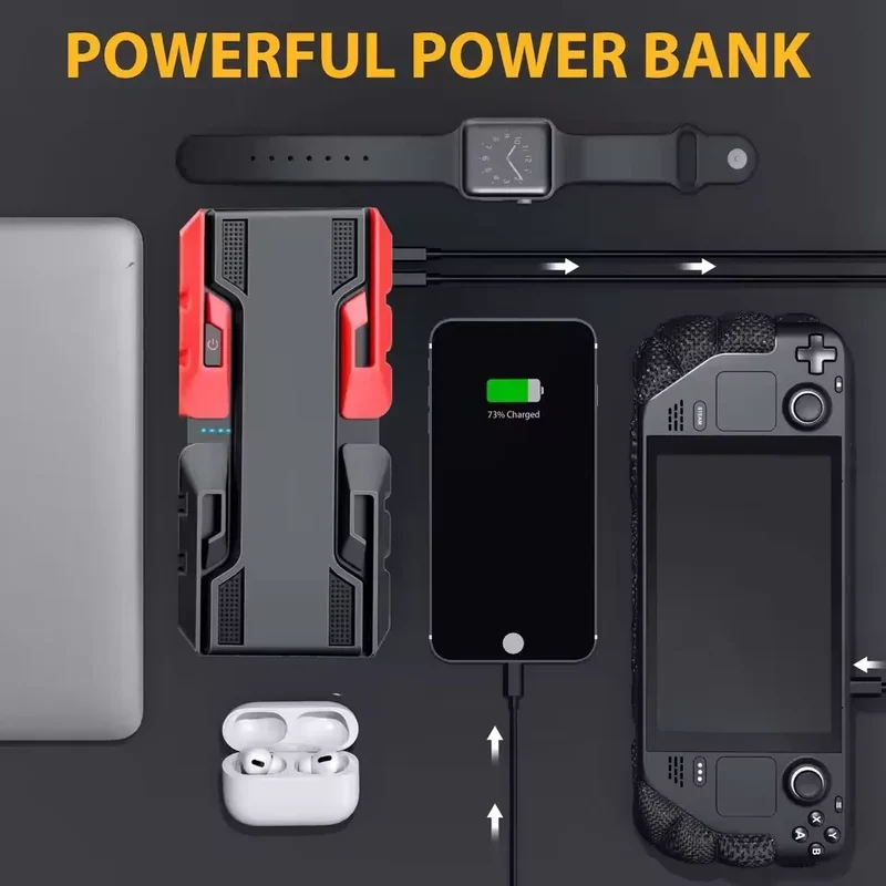 New 12V 99800mAh 3000A Car Jump Starter Car Battery Starters Portable Power Bank 12V Starting Device Booster Petrol Diesel Car