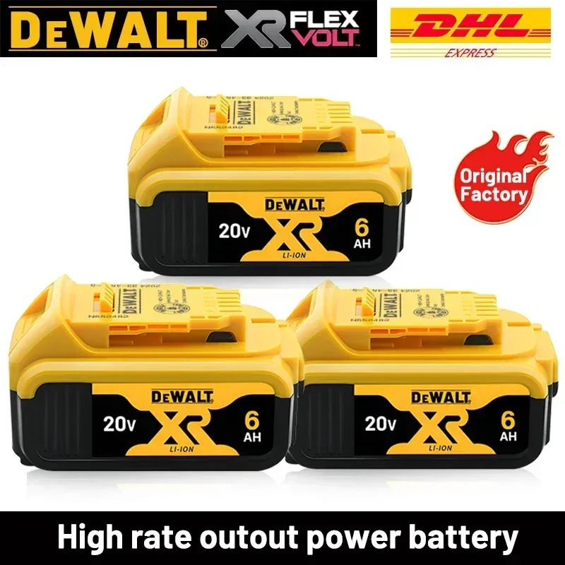 30 100% Original DeWalt 20V/60V 2.0Ah-9.0Ah MAX Battery Power Tool Replacement For DCB184 DCB181 DCB182 DCB200 Battery