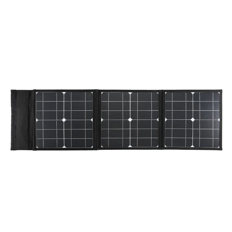 DC+USB Fast Charge 18V 100W Foldable Solar Panel Portable Solar Battery Charger Power Bank for Phone Camping Van RV Outdoor