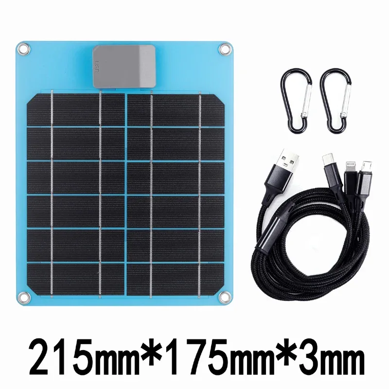 100W 5A-60A Solar Car Battery Charger Kit 5V/12V Fast Charging, high current fast charging Built-in Voltage Regulator
