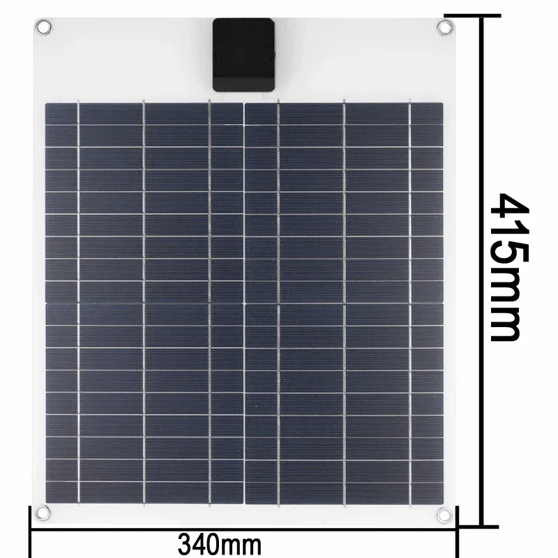 100W 5A-60A Solar Car Battery Charger Kit 5V/12V Fast Charging, high current fast charging Built-in Voltage Regulator