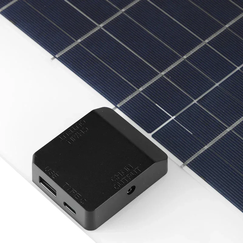 100W 5A-60A Solar Car Battery Charger Kit 5V/12V Fast Charging, high current fast charging Built-in Voltage Regulator