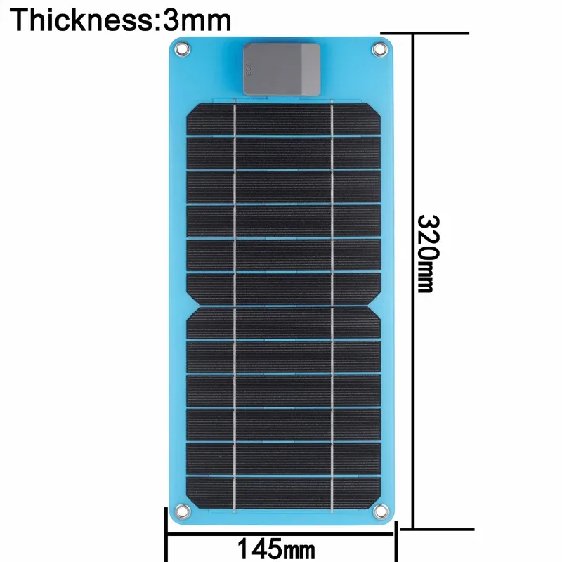 100W 5A-60A Solar Car Battery Charger Kit 5V/12V Fast Charging, high current fast charging Built-in Voltage Regulator