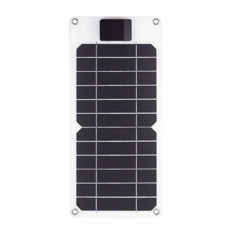 6W Portable Solar Panel Charger 5V USB Output High Efficiency Monocrystalline Solar Phone Charger for Mobile Power Bank Outdoor