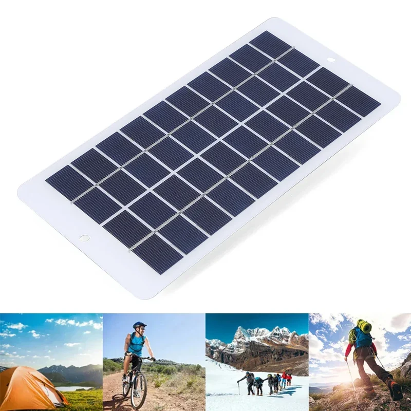 20W 5V Portable Solar Battery Charger Type-C Solar Panel Mobile Power Supply Lightweight Courtyard Lighting With 3-meter Cable