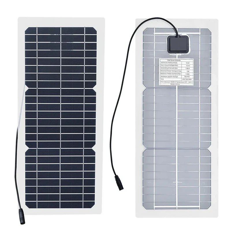 18V 10W Solar Panel Charger Complete Outdoor Camping Mountaineering Travel Solar kit Portable Power Supply For Phone Charging