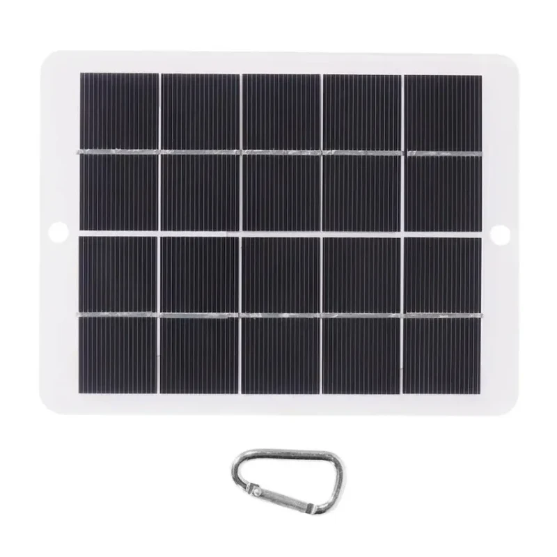 Portable 3W 5V solar panel Multipurpose Phone Camping Fan Light solar charger USB Solar Panel For Outdoors Emergency Supply