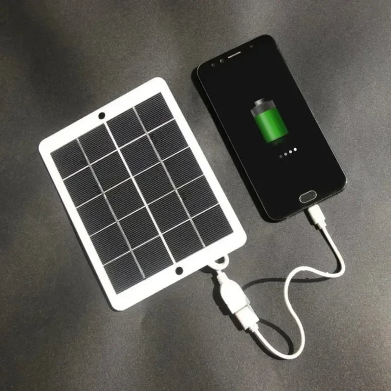 Portable 3W 5V solar panel Multipurpose Phone Camping Fan Light solar charger USB Solar Panel For Outdoors Emergency Supply