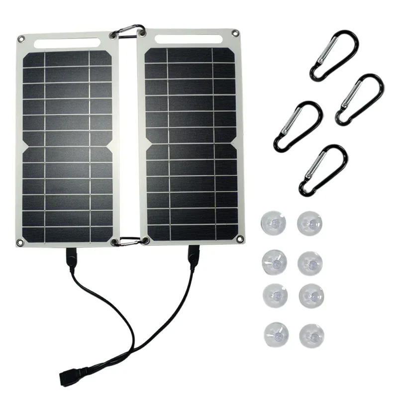 Portable 25-35W Solar Panel. Waterproof, for outdoor hiking/camping. USB mobile phone charging bank & battery charger.
