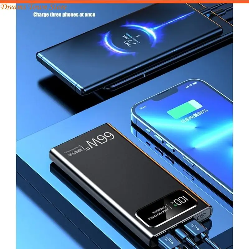 HX6A Fast 66W Mobile Power Adapter 20000/30000/40000mAh Battery